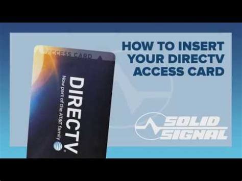 directv smart card not inserted|how to insert DIRECTV access card.